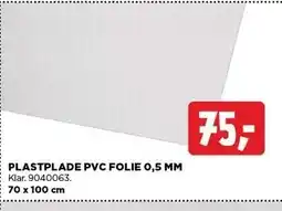 jem & fix PLASTPLADE PVC FOLIE 0,5 MM tilbud