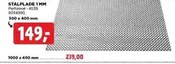 jem & fix STÅLPLADE 1 MM tilbud