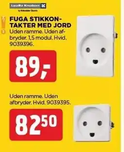 jem & fix FUGA STIKKONTAKTER MED JORD tilbud