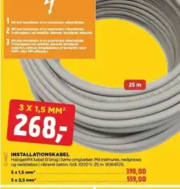 jem & fix INSTALLATIONSKABEL tilbud