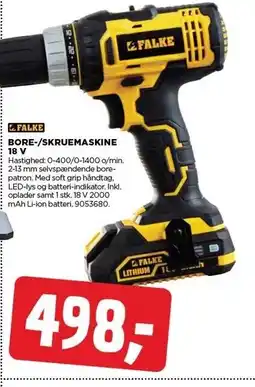 jem & fix BORE-/SKRUEMASKINE 18 V tilbud