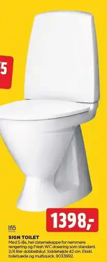 jem & fix SIGN TOILET tilbud