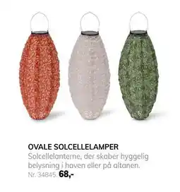 Daells Bolighus OVALE SOLCELLELAMPER tilbud
