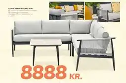 Daells Bolighus LOUNGE HJØRNESOFA MED BORD tilbud