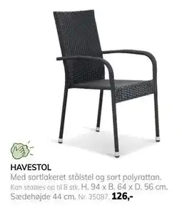 Daells Bolighus HAVESTOL tilbud