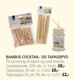 Daells Bolighus BAMBUS COCKTAIL- OG TAPASSPYD tilbud