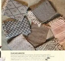 Daells Bolighus PLAID MED MØNSTER tilbud