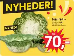 BigDollar Skål, Fad tilbud