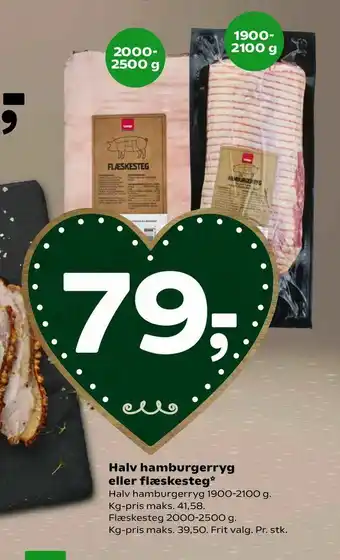 Coop 365 Halv hamburgerryg eller flæskesteg tilbud