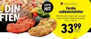 Citti Ferske nakkekoteletter tilbud