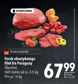 Citti Fersk oksetykstegsfilet fra Paraguay tilbud
