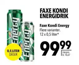 Citti FAXE KONDI ENERGIDRIK tilbud
