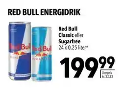 Citti Red Bull Classic eller Sugarfree tilbud