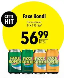 Citti Faxe Kondi tilbud