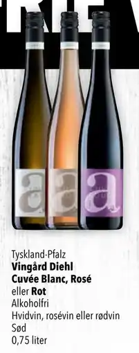 Citti Vingård Diehl Cuvée Blanc, Rosé eller Rot tilbud