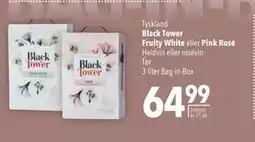 Citti Black Tower Fruity White. eller. Pink Rosé tilbud