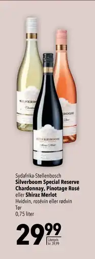 Citti Silverboom Special Reserve Chardonnay, Pinotage Rosé eller Shiraz Merlot tilbud
