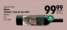 Citti Matsu 'El Recio' Tinto de Toro DOP tilbud