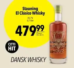 Citti Stauning El Clásico Whisky tilbud