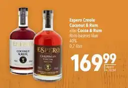 Citti Espero Creole Coconut & Rum eller Cocoa & Rum tilbud