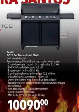 Citti Santos S-518 Pro Black eller All Black tilbud