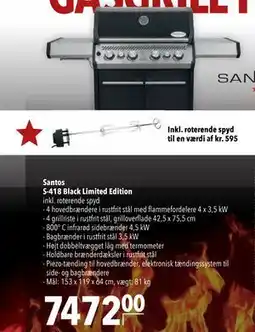 Citti Santos S-418 Black Limited Edition tilbud