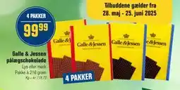 Otto Duborg Galle & Jessen pålægschokolade tilbud