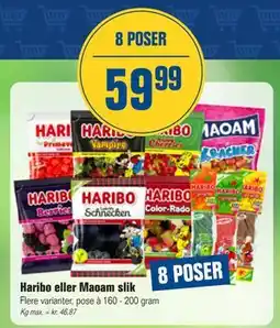 Otto Duborg Haribo eller Maoam slik tilbud