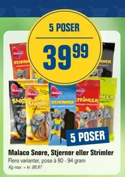 Otto Duborg Malaco Snøre, Stjerner eller Strimler tilbud