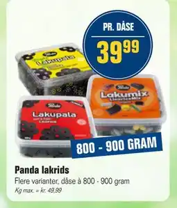 Otto Duborg Panda lakrids tilbud