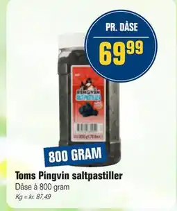 Otto Duborg Toms Pingvin saltpastiller tilbud