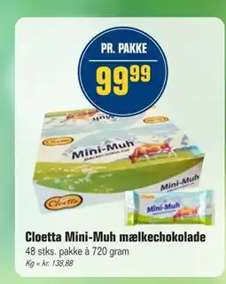 Otto Duborg Cloetta Mini-Muh mælkechokolade tilbud