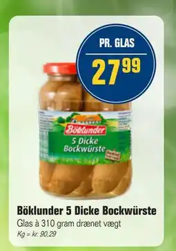 Otto Duborg Böklunder 5 Dicke Bockwürste tilbud