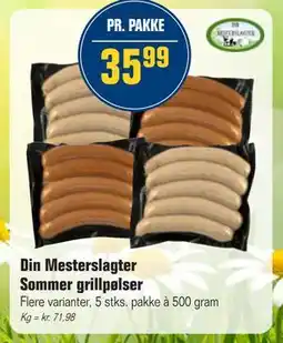 Otto Duborg Din Mesterslagter Sommer grillpølser tilbud