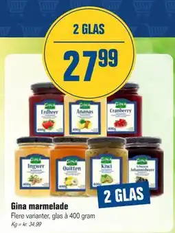 Otto Duborg Gina marmelade tilbud