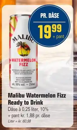 Otto Duborg Malibu Watermelon Fizz Ready to Drink tilbud