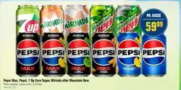 Otto Duborg Pepsi Max, Pepsi, 7 Up Zero Sugar, Mirinda eller Mountain Dew tilbud