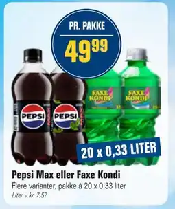 Otto Duborg Pepsi Max eller Faxe Kondi tilbud