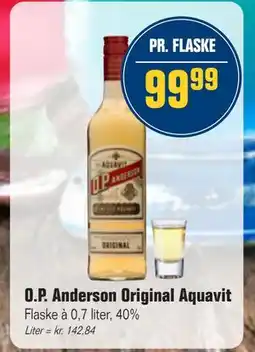 Otto Duborg O.P. Anderson Original Aquavit tilbud