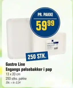 Otto Duborg Gastro Line Engangs pølsebakker i pap tilbud