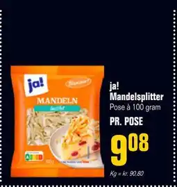 Otto Duborg ja! Mandelsplitter tilbud