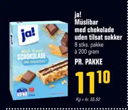 Otto Duborg ja! Müslibar med chokolade uden tilsat sukker tilbud