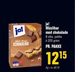 Otto Duborg ja! Müslibar med chokolade tilbud