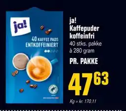 Otto Duborg ja! Kaffepuder koffeinfri tilbud