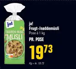 Otto Duborg ja! Frugt-/nøddemüsli tilbud