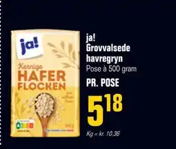 Otto Duborg ja! Grovvalsede havregryn tilbud