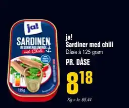 Otto Duborg ja! Sardiner med chili tilbud