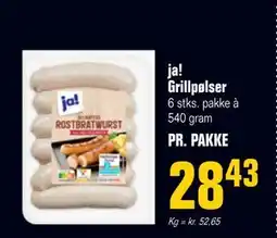 Otto Duborg ja! Grillpølser tilbud