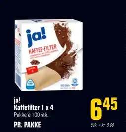 Otto Duborg ja! Kaffefilter 1 x 4 tilbud