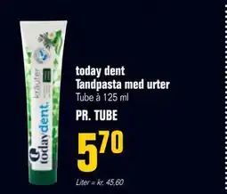 Otto Duborg today dent Tandpasta med urter tilbud